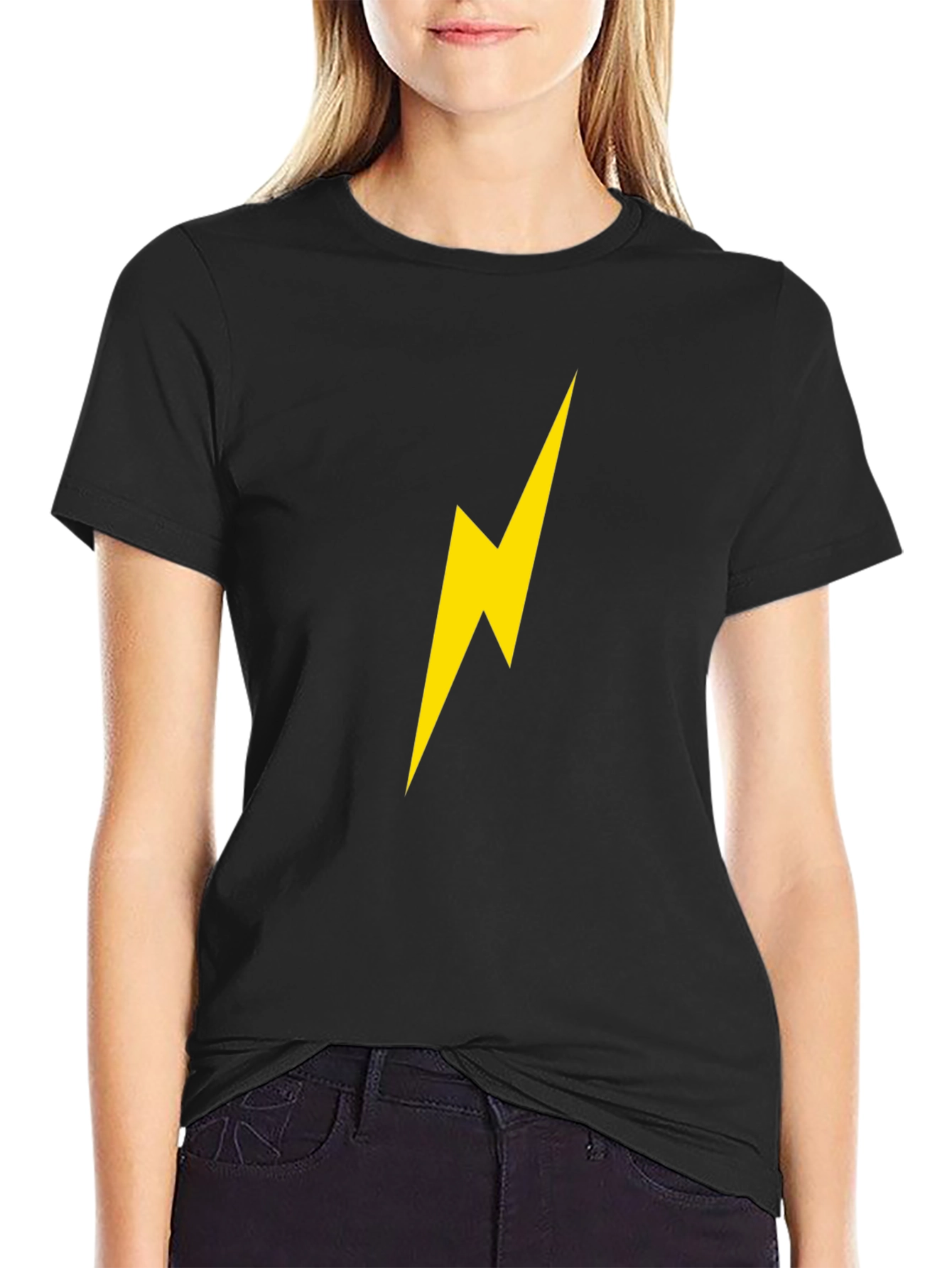 Lightning Bolt Graphic Tee - Modern Casual Style