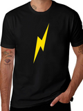 Lightning Bolt Graphic Tee - Modern Casual Style