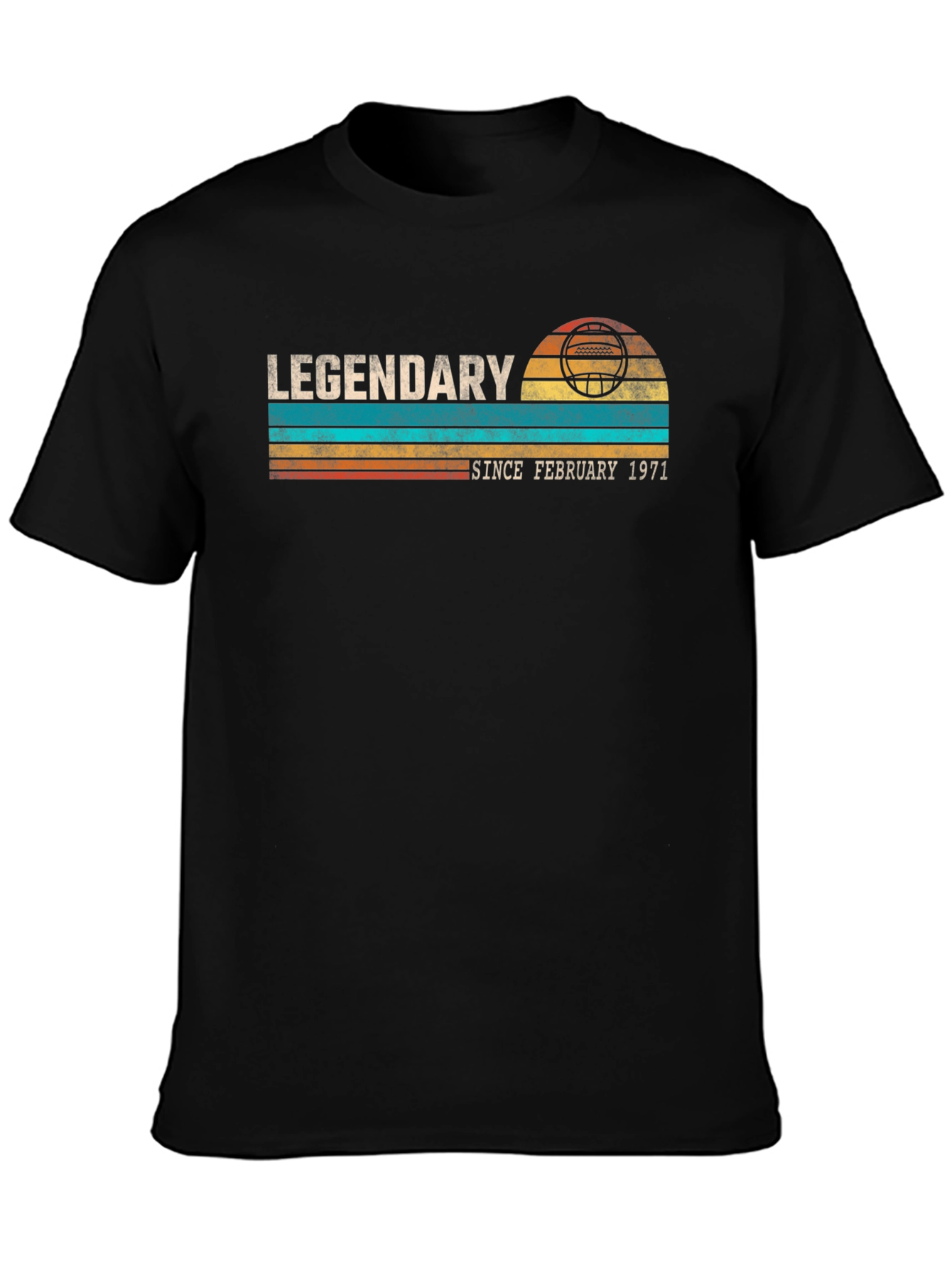 Legendary Since February 1971 Black T-Shirt