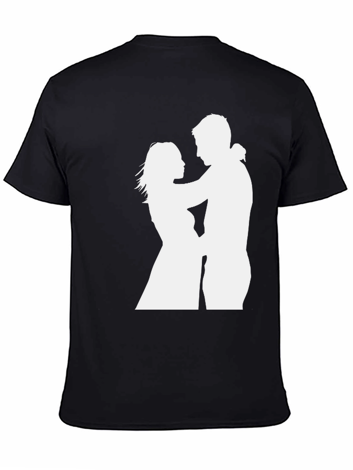 Silhouette Couple Black Tee