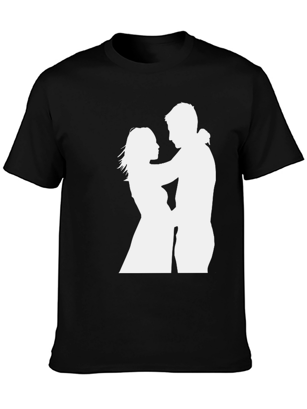 Silhouette Couple Black Tee