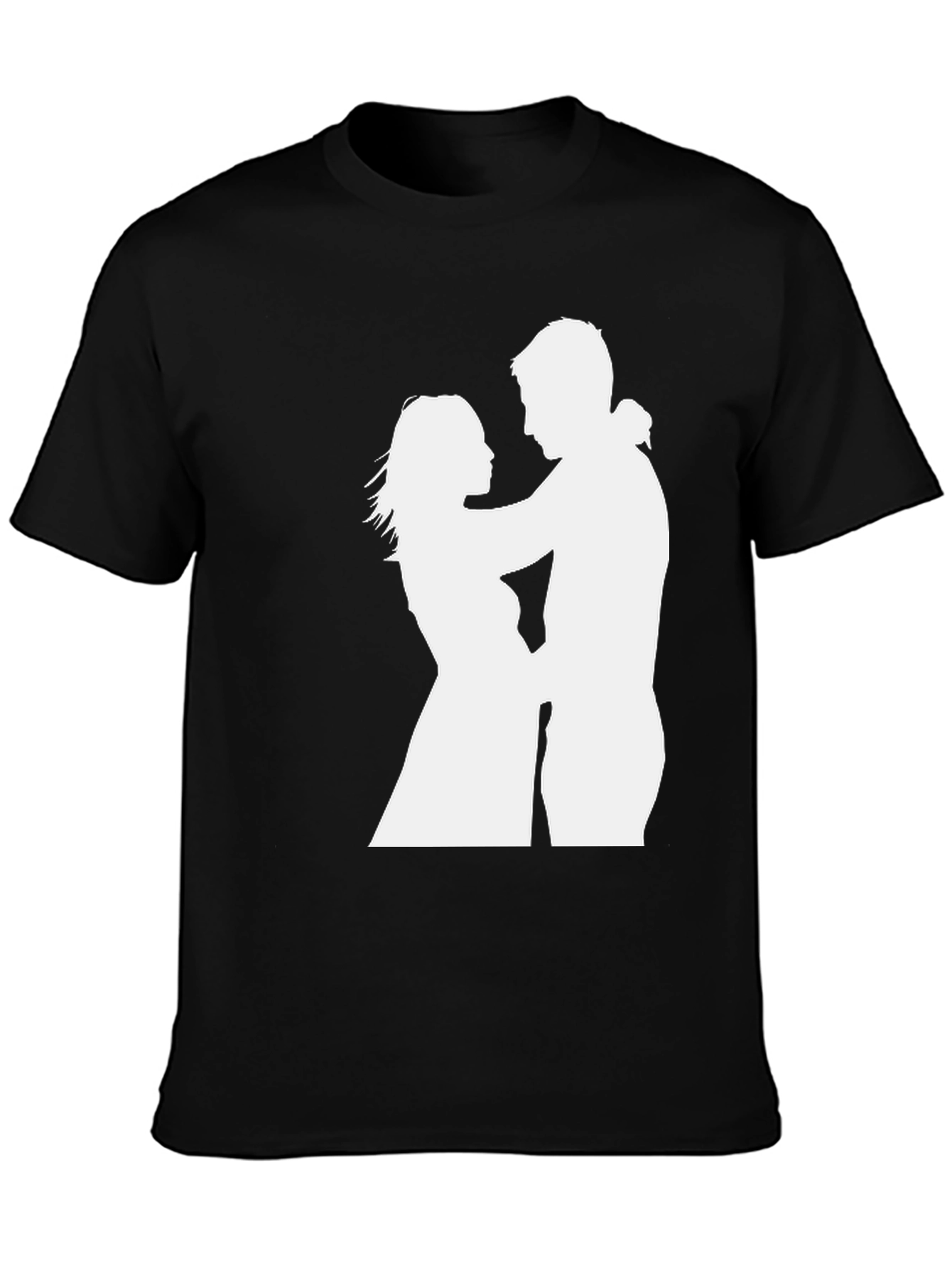 Silhouette Couple Black Tee
