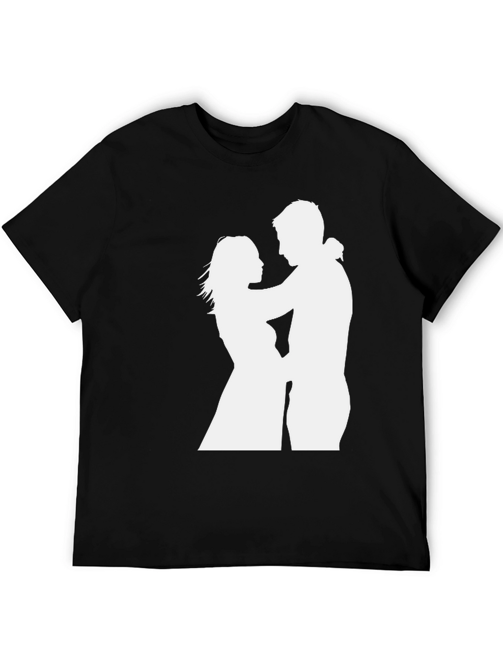 Silhouette Couple Black Tee