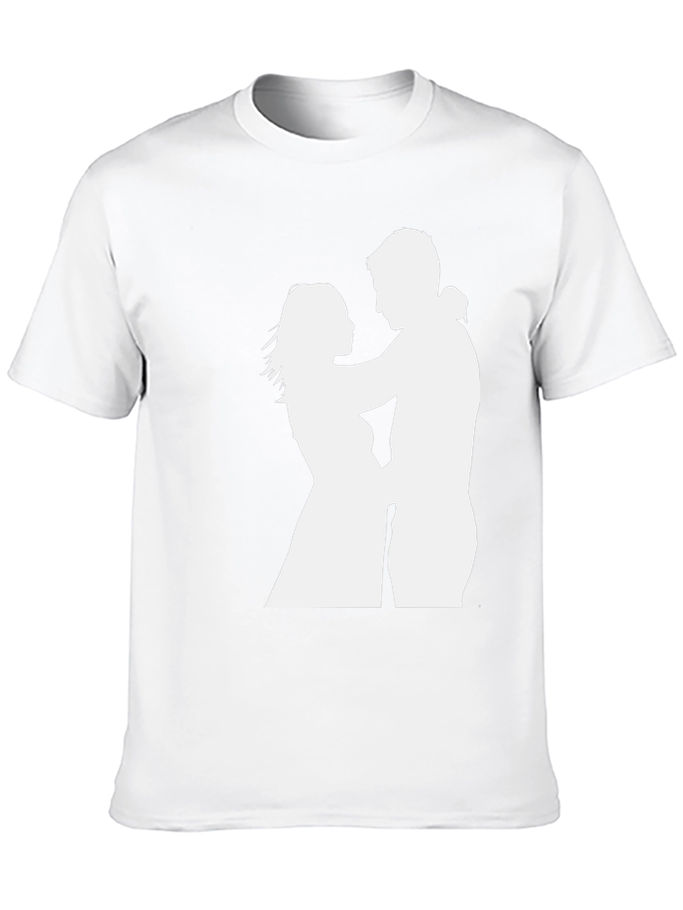 Silhouette Couple Black Tee
