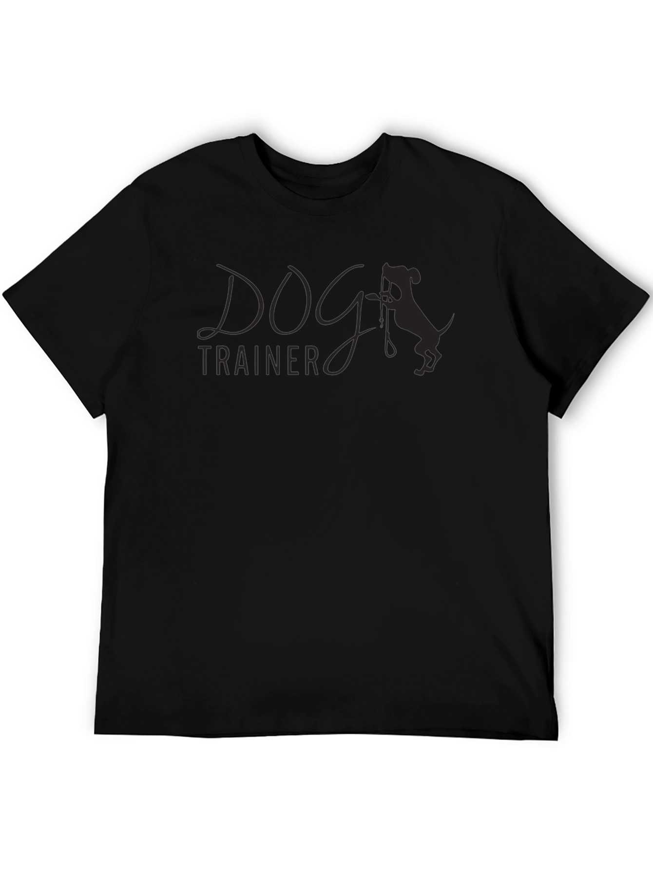 Dog Trainer T-Shirt - Stylish and Comfortable Black Tee