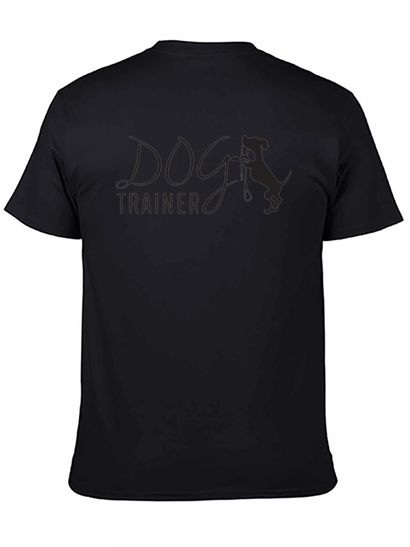Dog Trainer T-Shirt - Stylish and Comfortable Black Tee