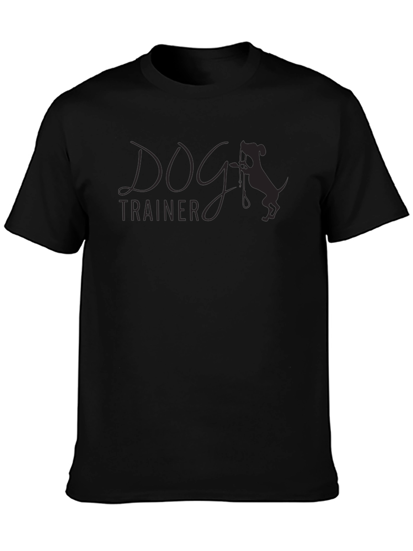 Dog Trainer T-Shirt - Stylish and Comfortable Black Tee