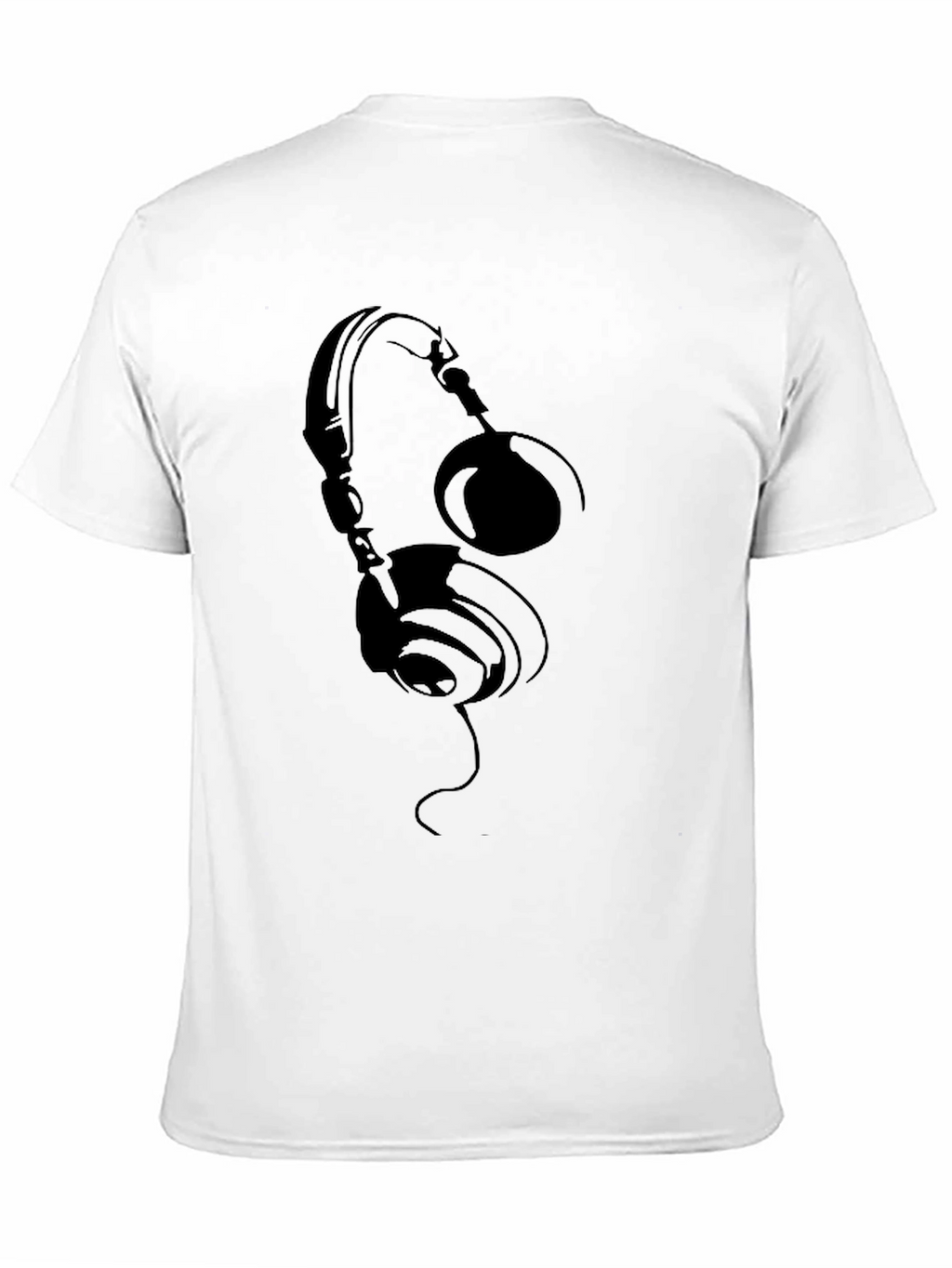 Headphones Graphic T-Shirt - Black