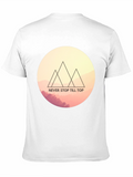 Motivational Mountain Tee - Never Stop Till Top T-Shirt