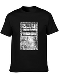 Nurse Nutrition Facts T-Shirt - Funny RN Apparel