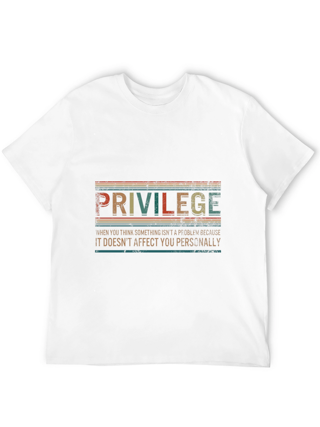 Privilege Graphic Tee - Retro Style Statement Shirt
