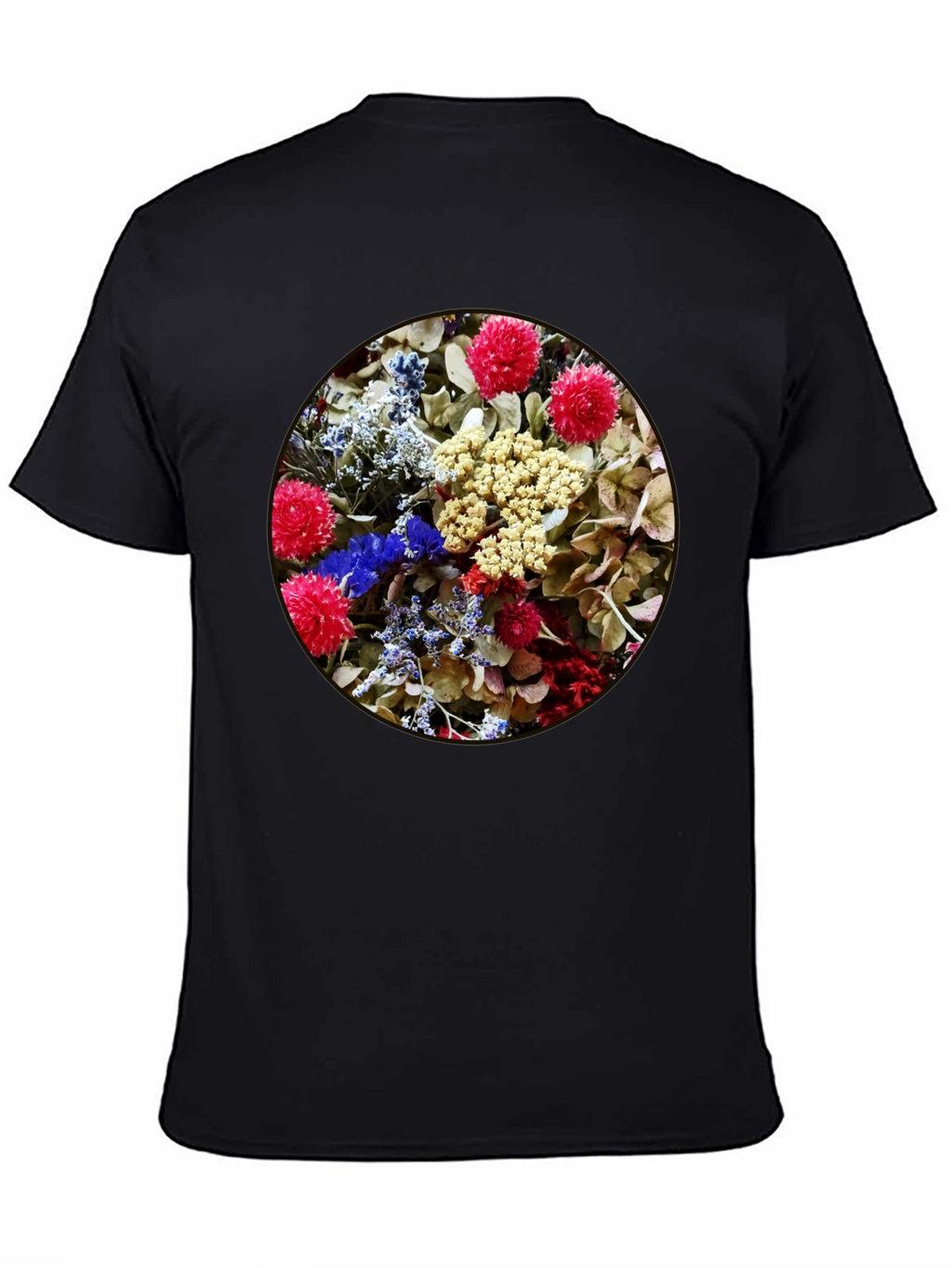 Floral Bouquet Black T-Shirt