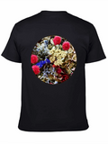 Floral Bouquet Black T-Shirt