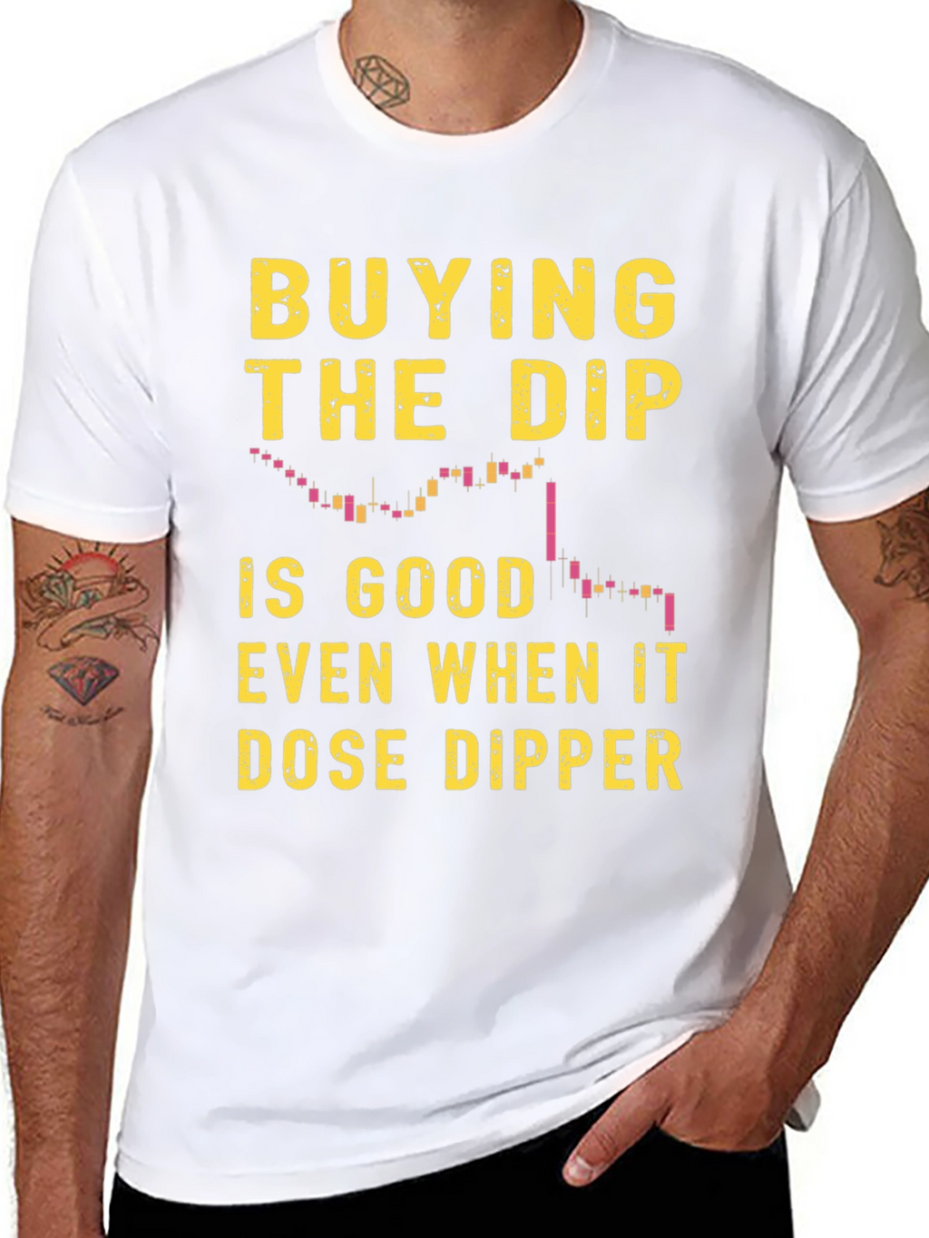 Buy the Dip Mens Black Graphic Tee