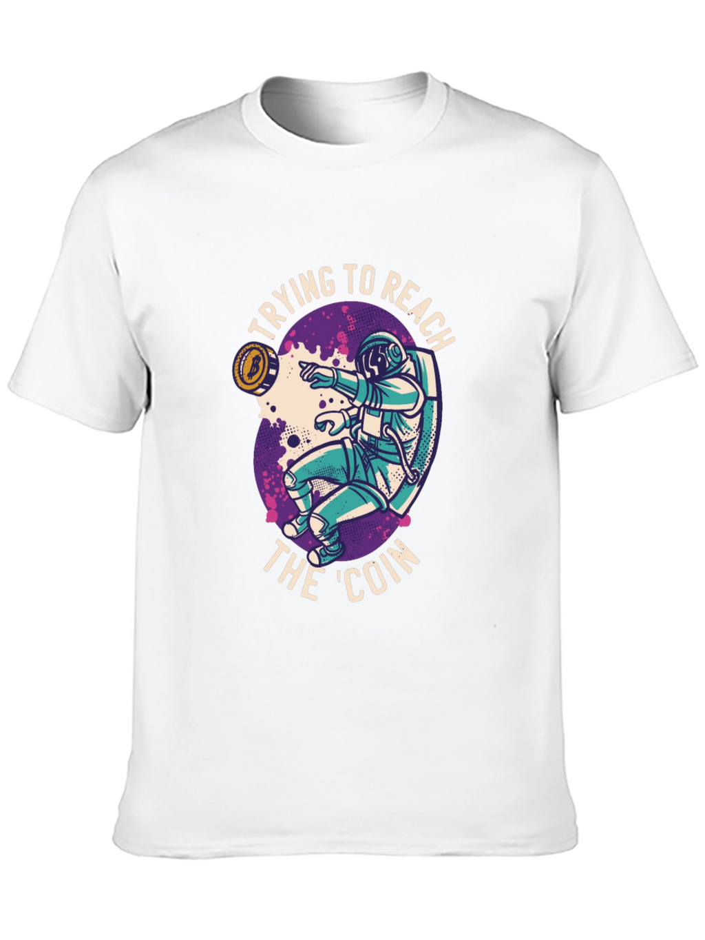 Crypto Astronaut T-Shirt - Reach the Coin!