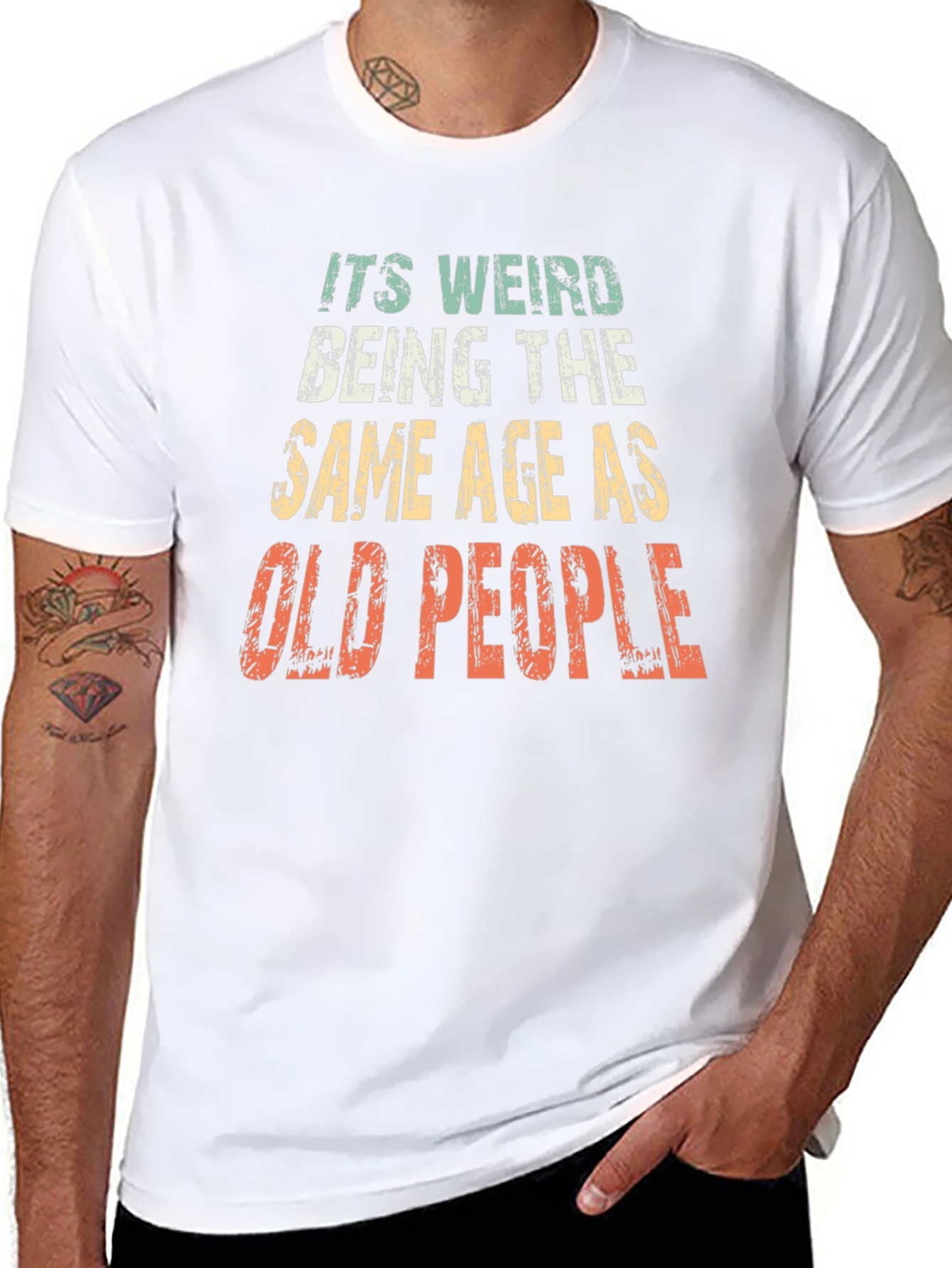Funny Old People Graphic T-Shirt