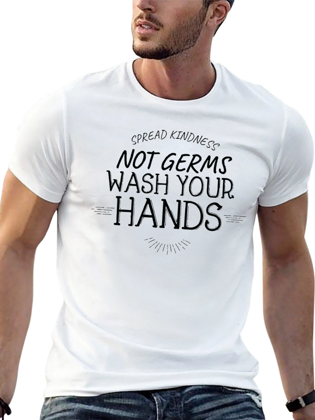 Spread Kindness Wash Hands Graphic Tee