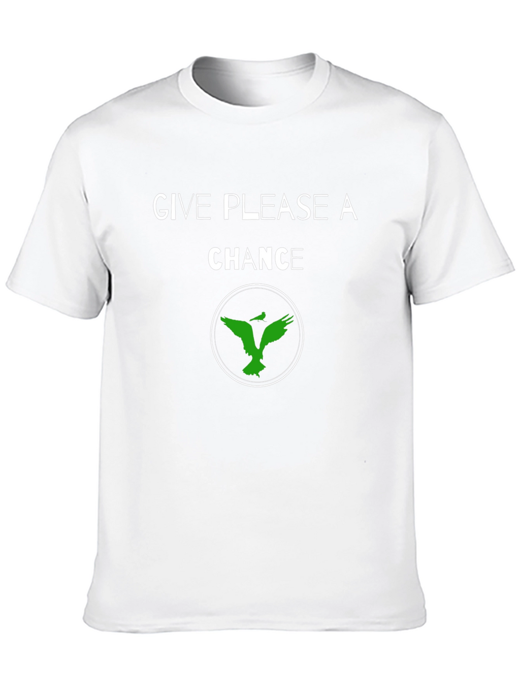 Give Please a Chance Black Graphic T-Shirt