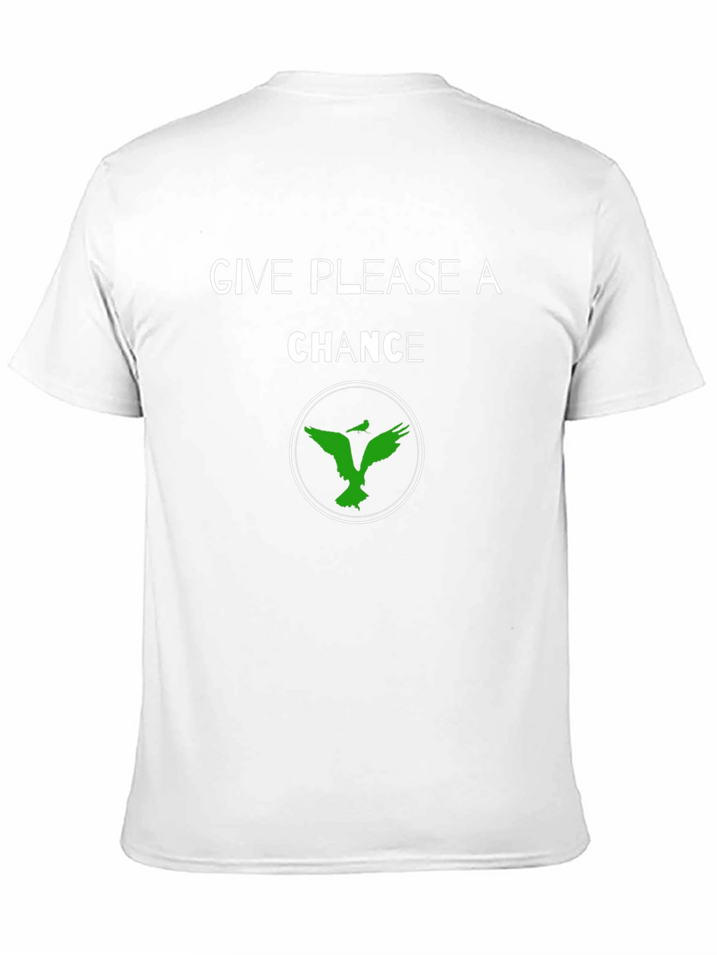 Give Please a Chance Black Graphic T-Shirt