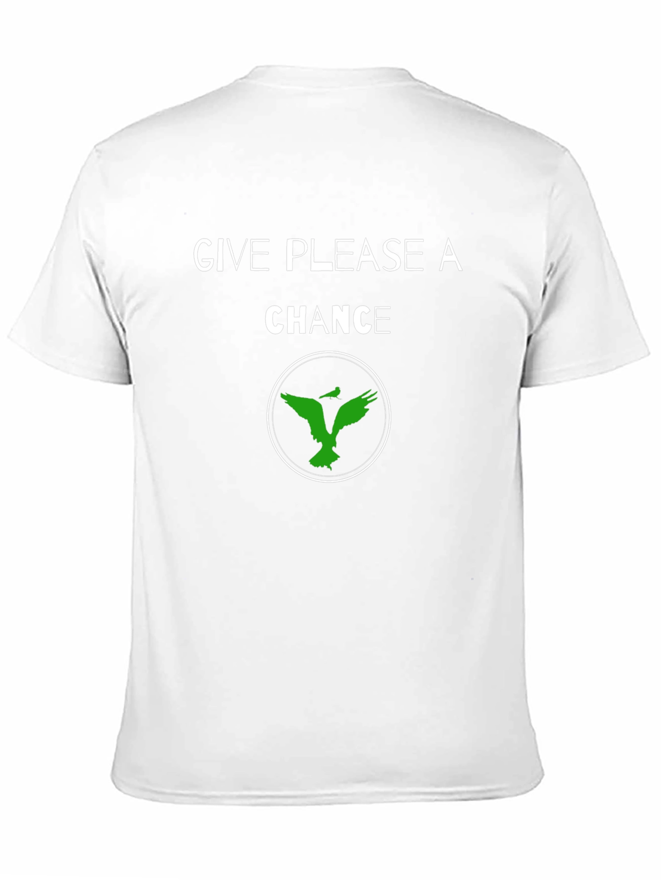 Give Please a Chance Black Graphic T-Shirt