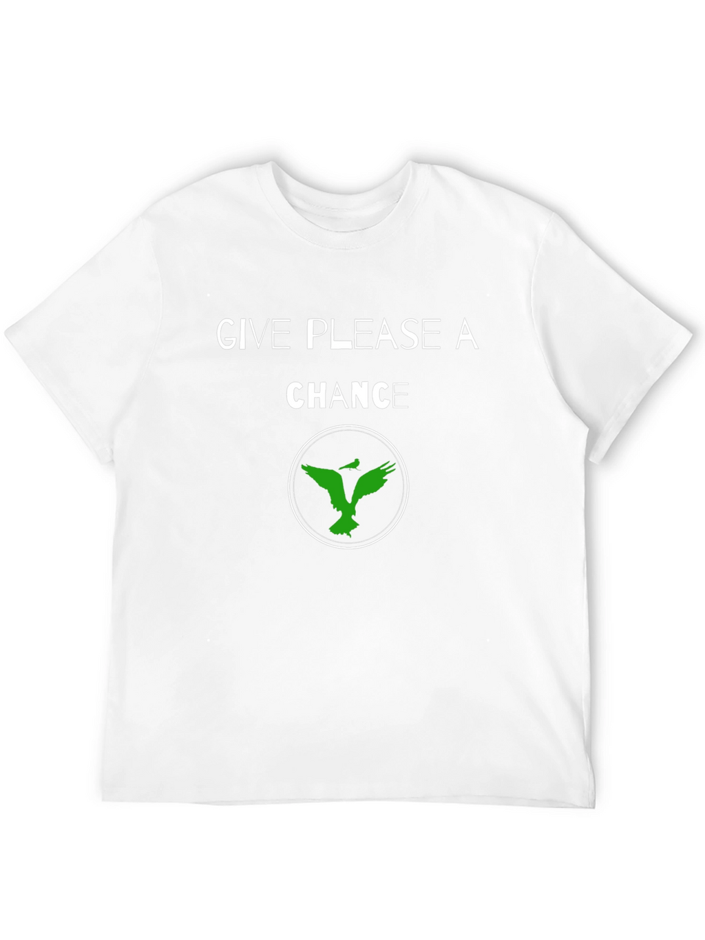 Give Please a Chance Black Graphic T-Shirt