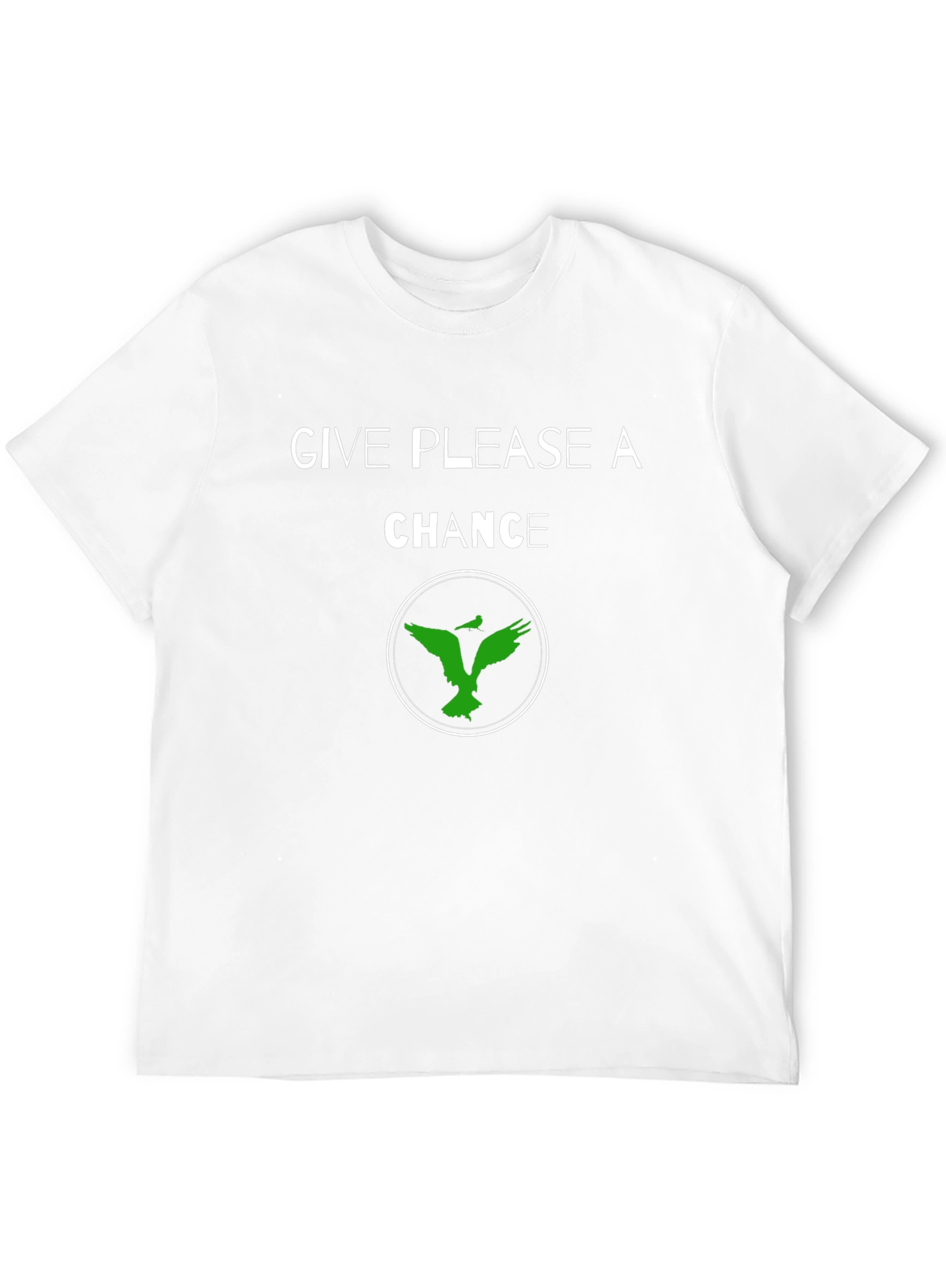 Give Please a Chance Black Graphic T-Shirt
