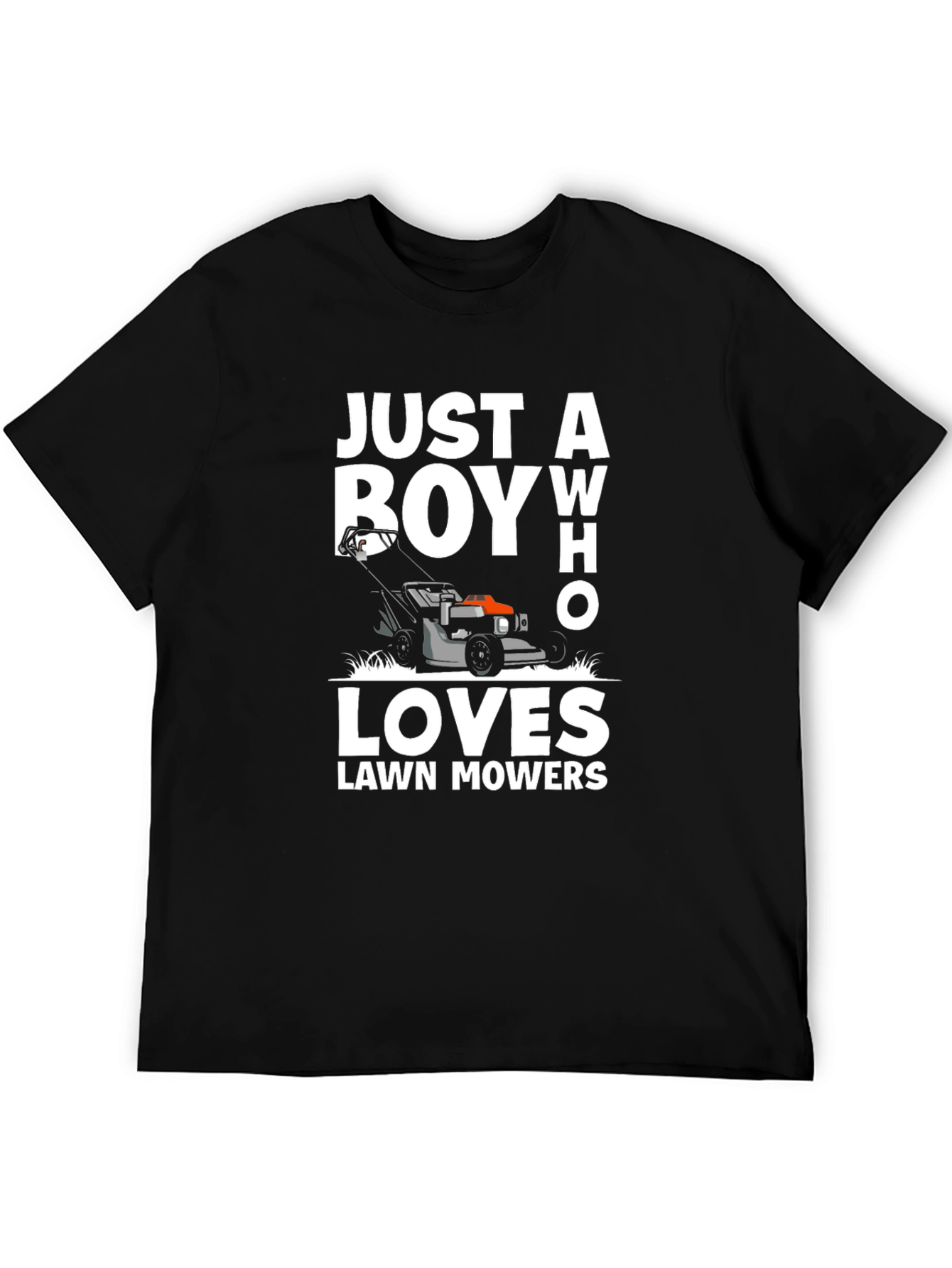 Just a Boy Who Loves Lawn Mowers T-Shirt