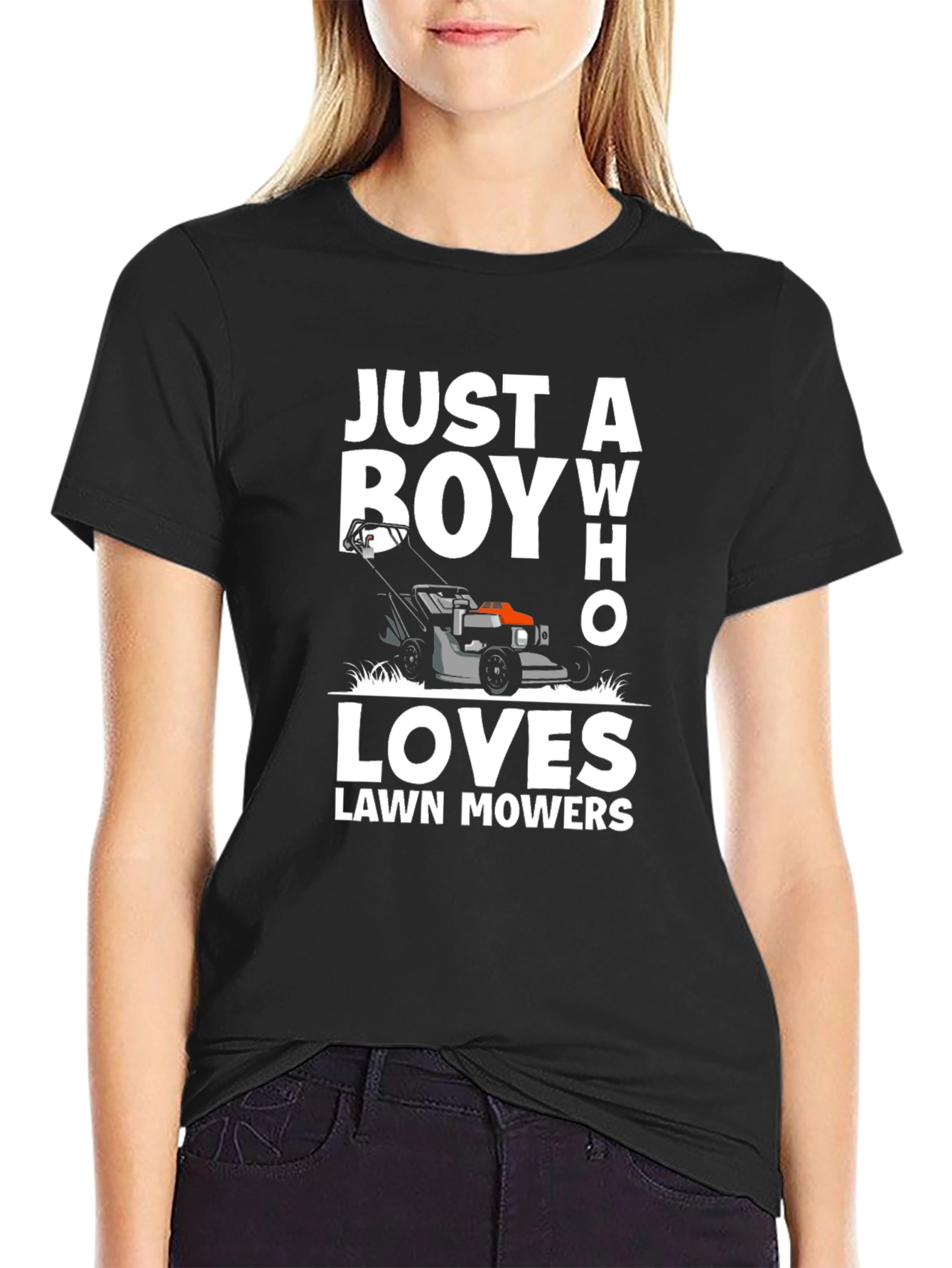 Just a Boy Who Loves Lawn Mowers T-Shirt