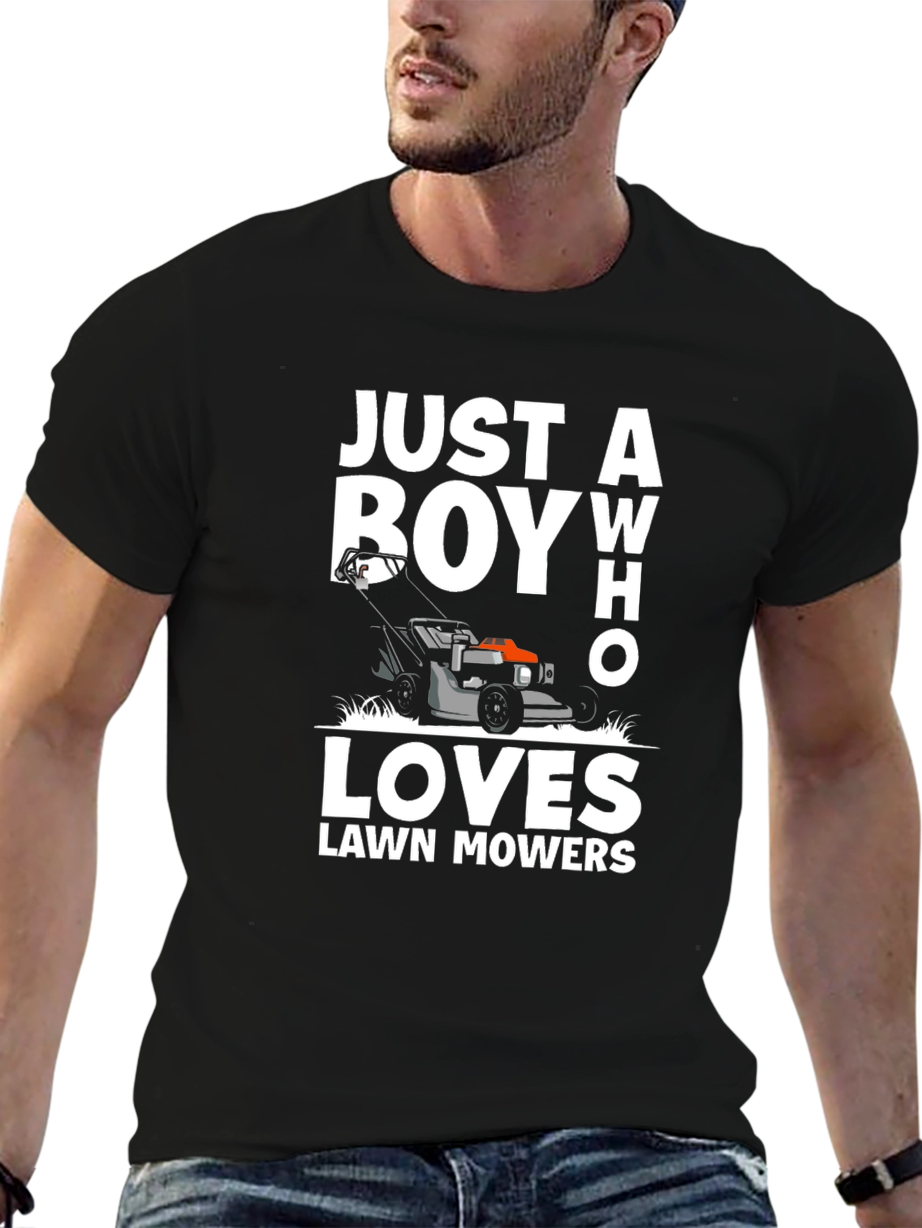 Just a Boy Who Loves Lawn Mowers T-Shirt