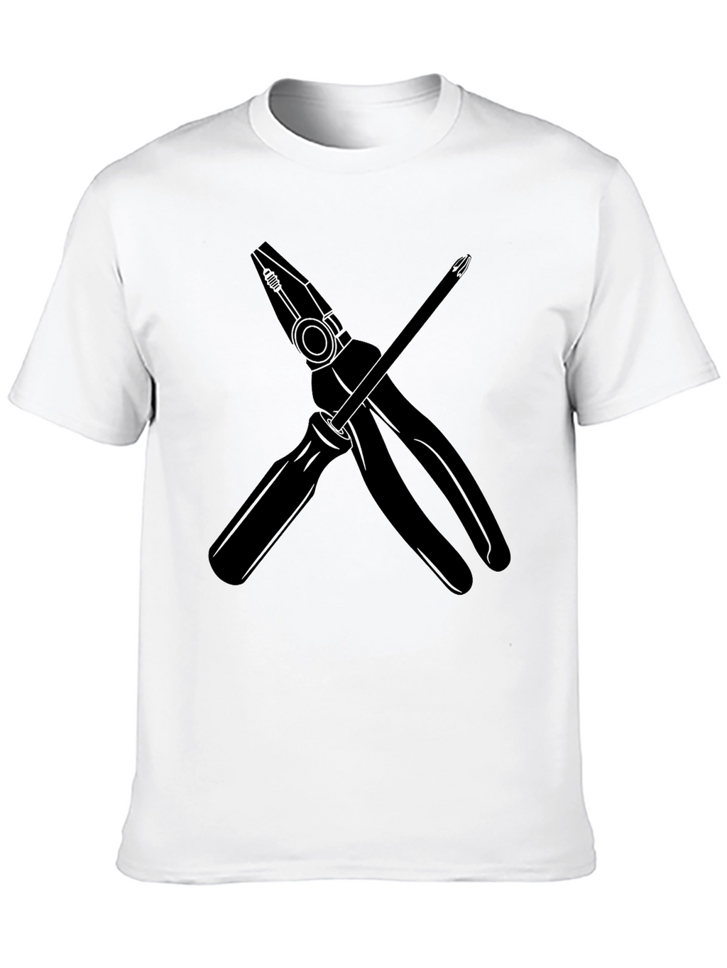 Pliers & Screwdriver Graphic T-Shirt - Black