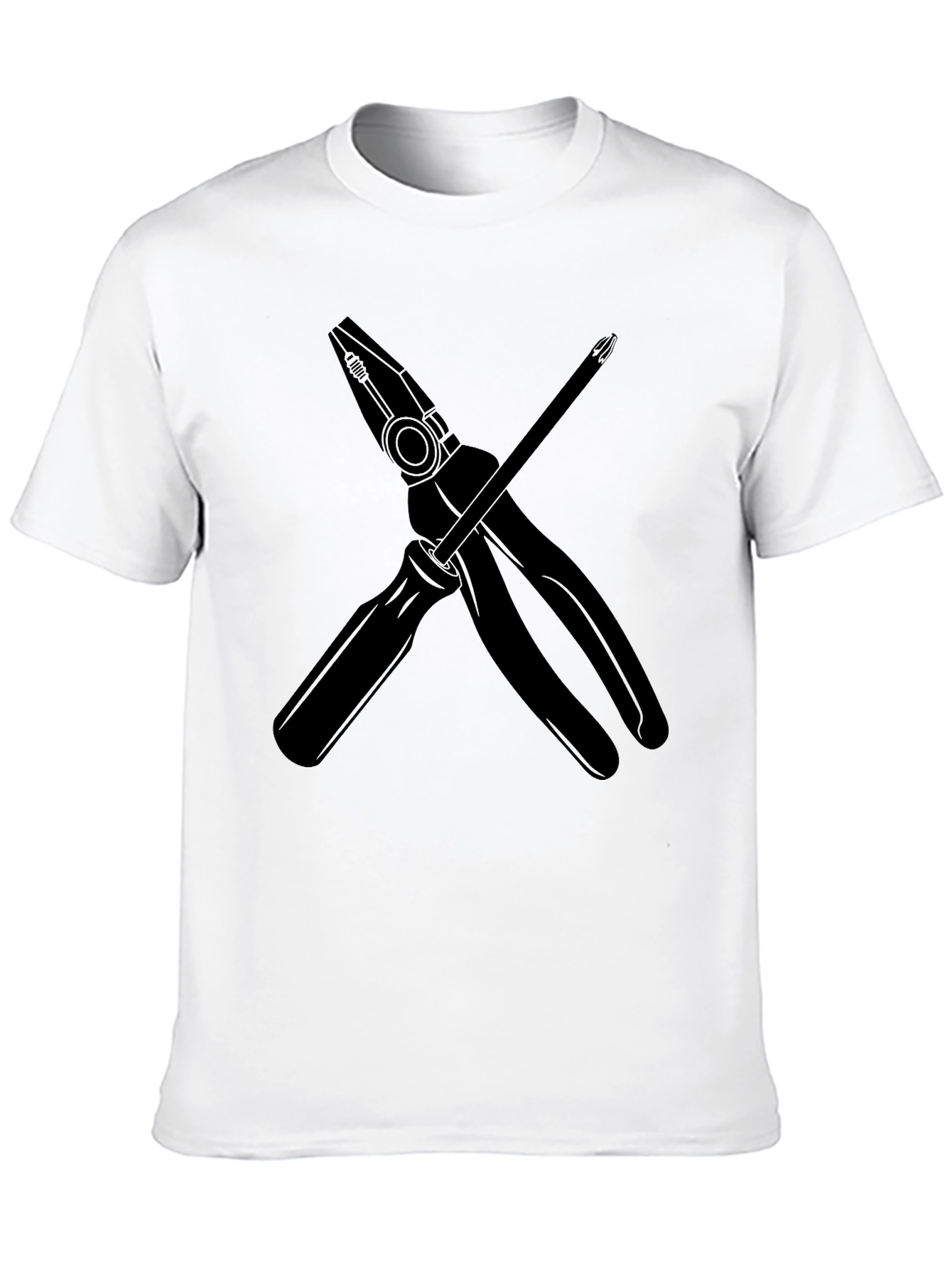 Pliers & Screwdriver Graphic T-Shirt - Black