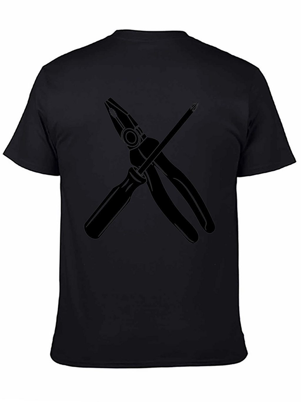 Pliers & Screwdriver Graphic T-Shirt - Black
