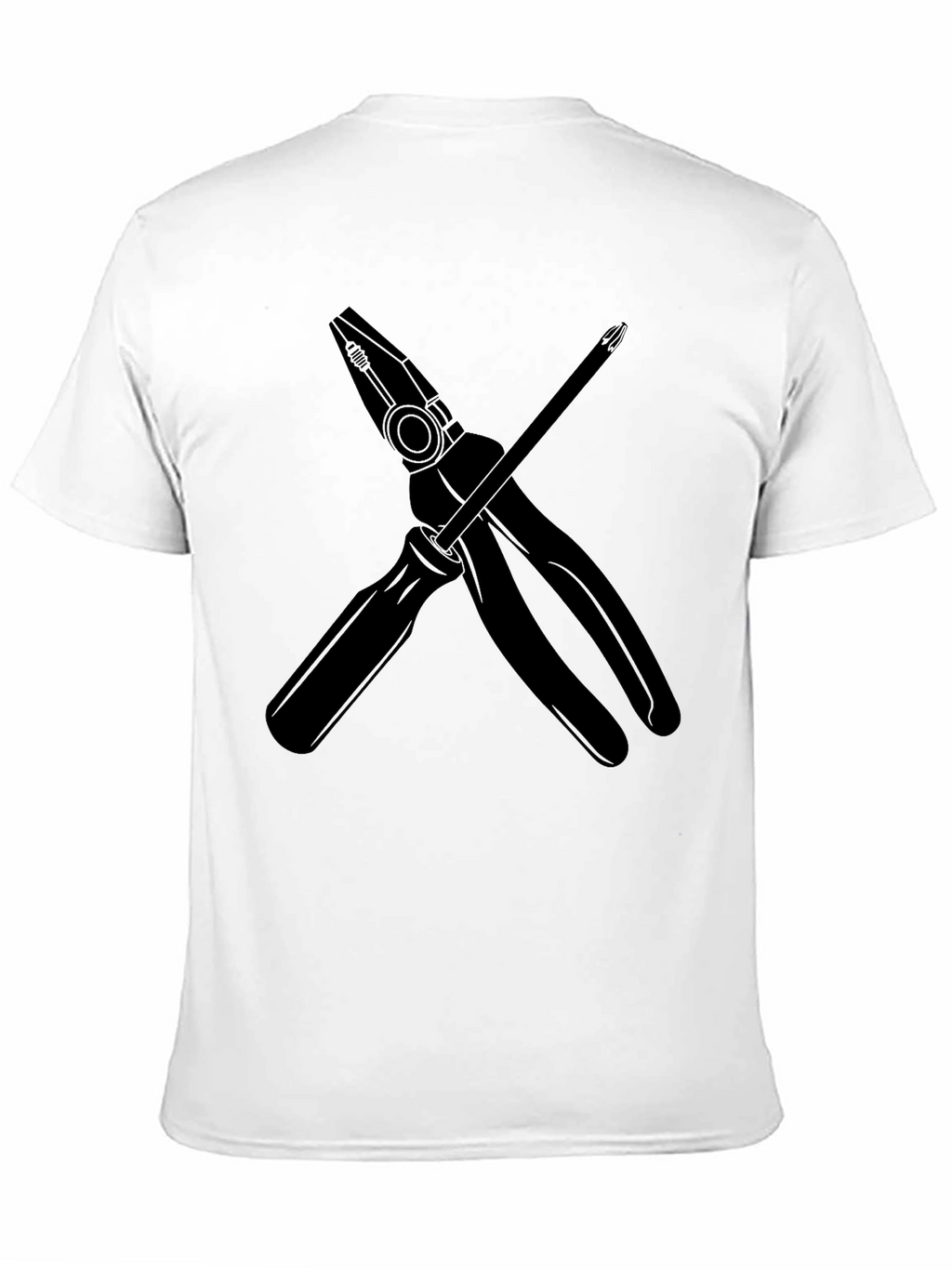 Pliers & Screwdriver Graphic T-Shirt - Black