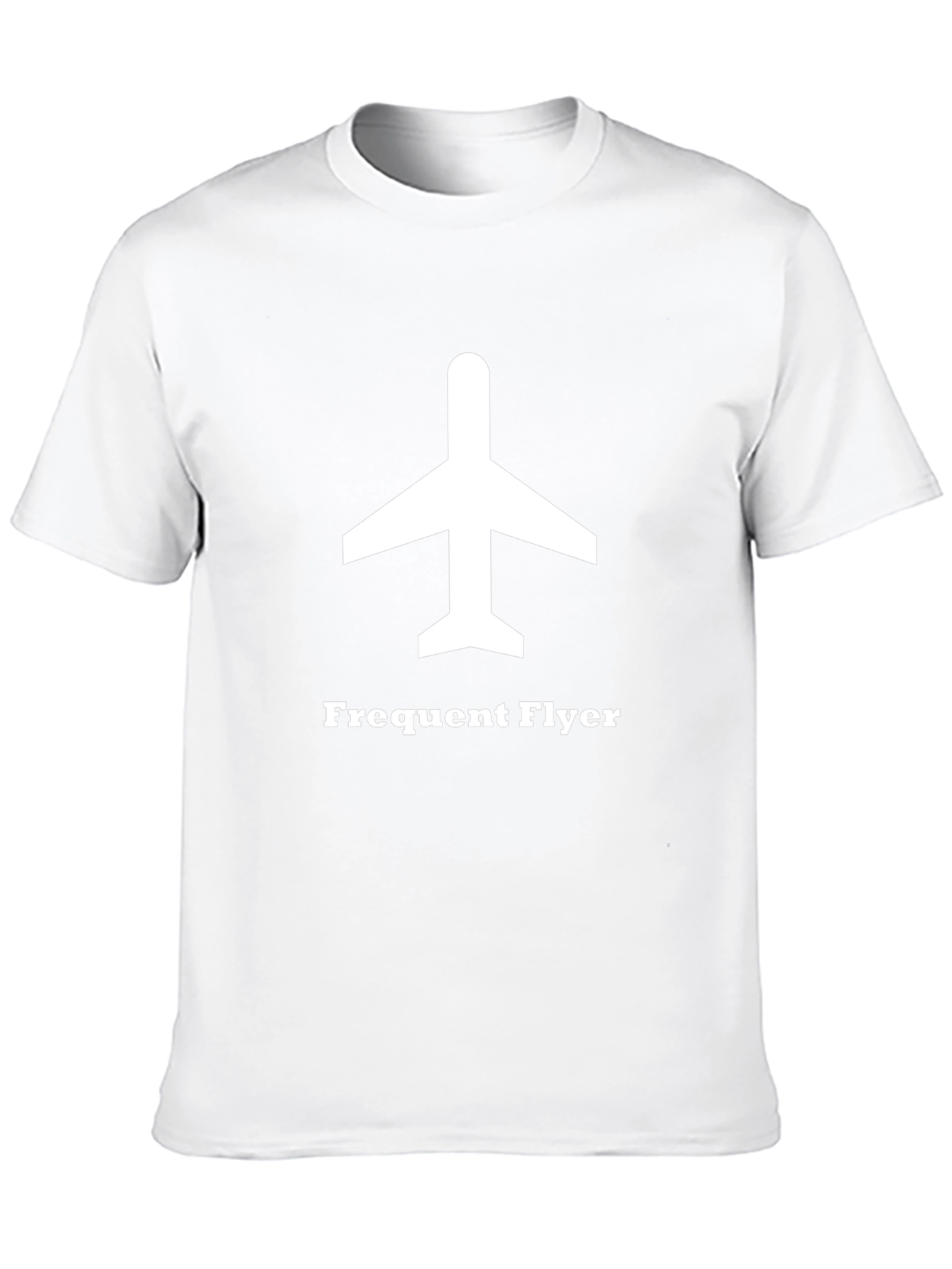 Frequent Flyer Graphic Tee - Black Cotton Airplane Shirt