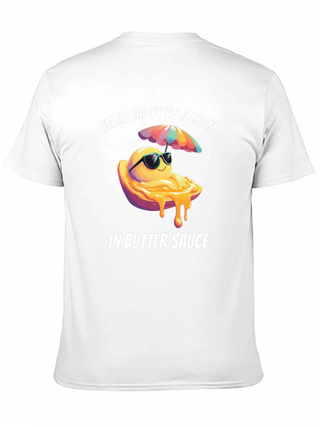 Happy Clam in Butter Sauce Graphic T-Shirt