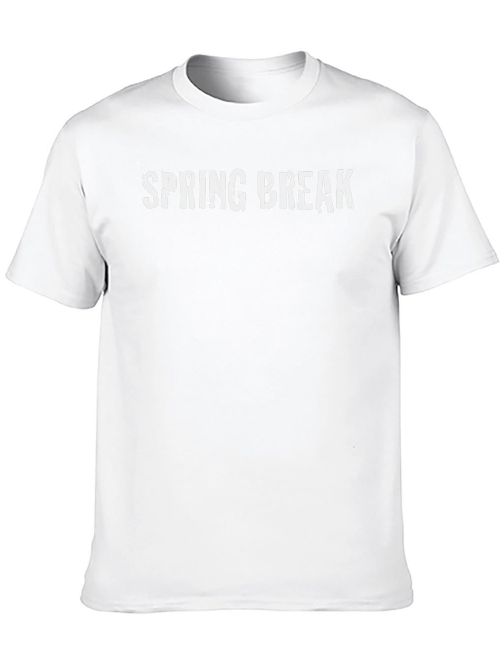 Spring Break Graphic Tee - Black Cotton T-Shirt