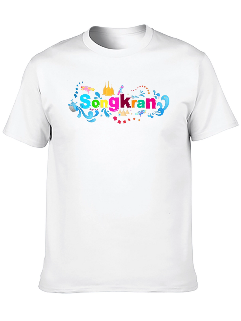Songkran Festival Black T-Shirt