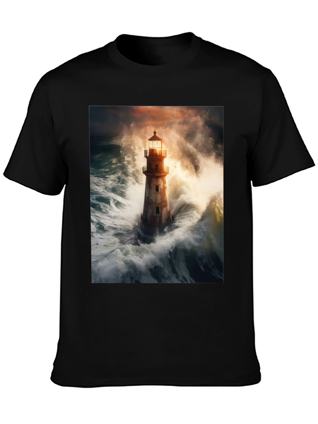 Storm Lighthouse Graphic Tee