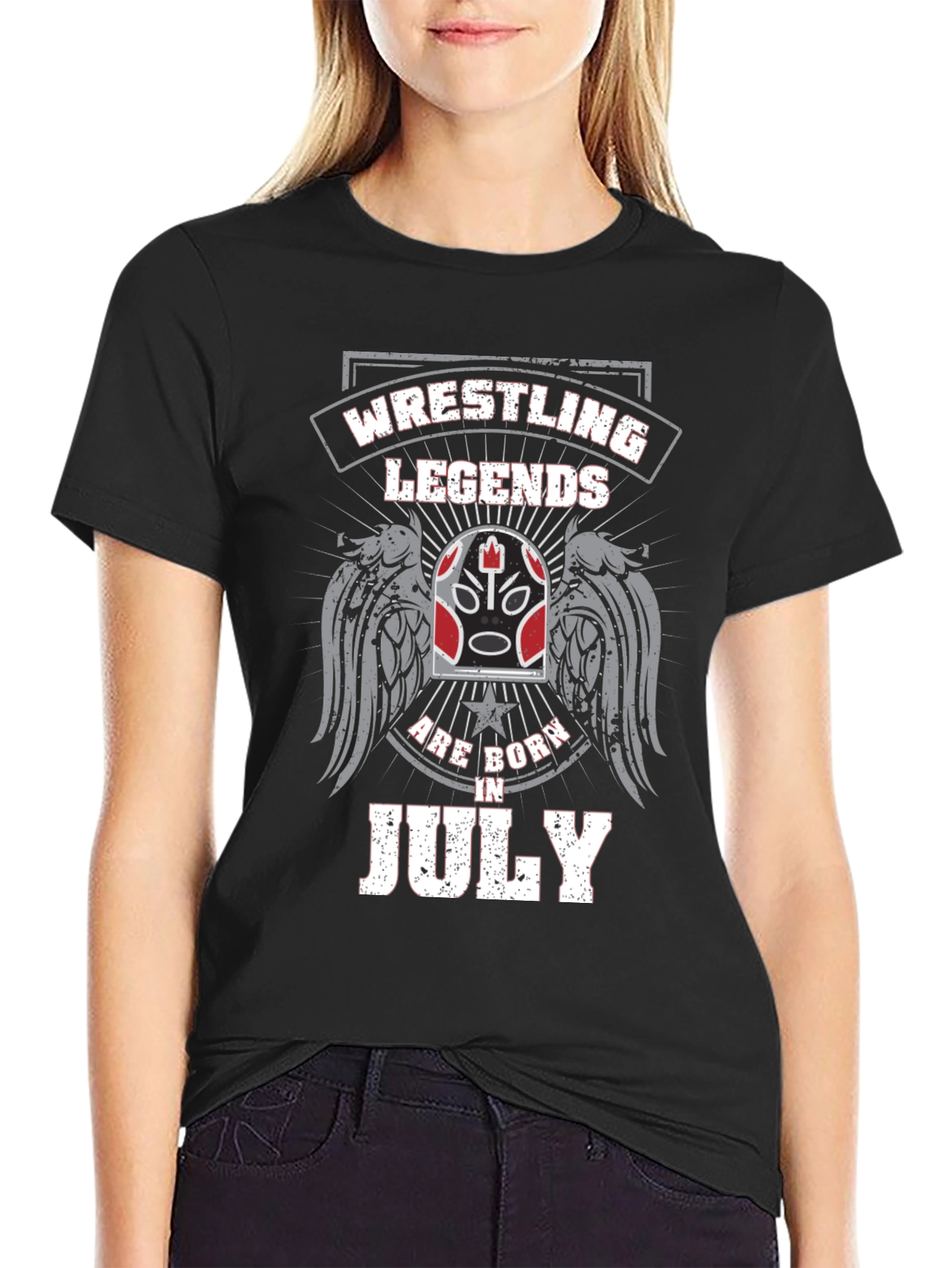 Wrestling Legends Born in July T-Shirt