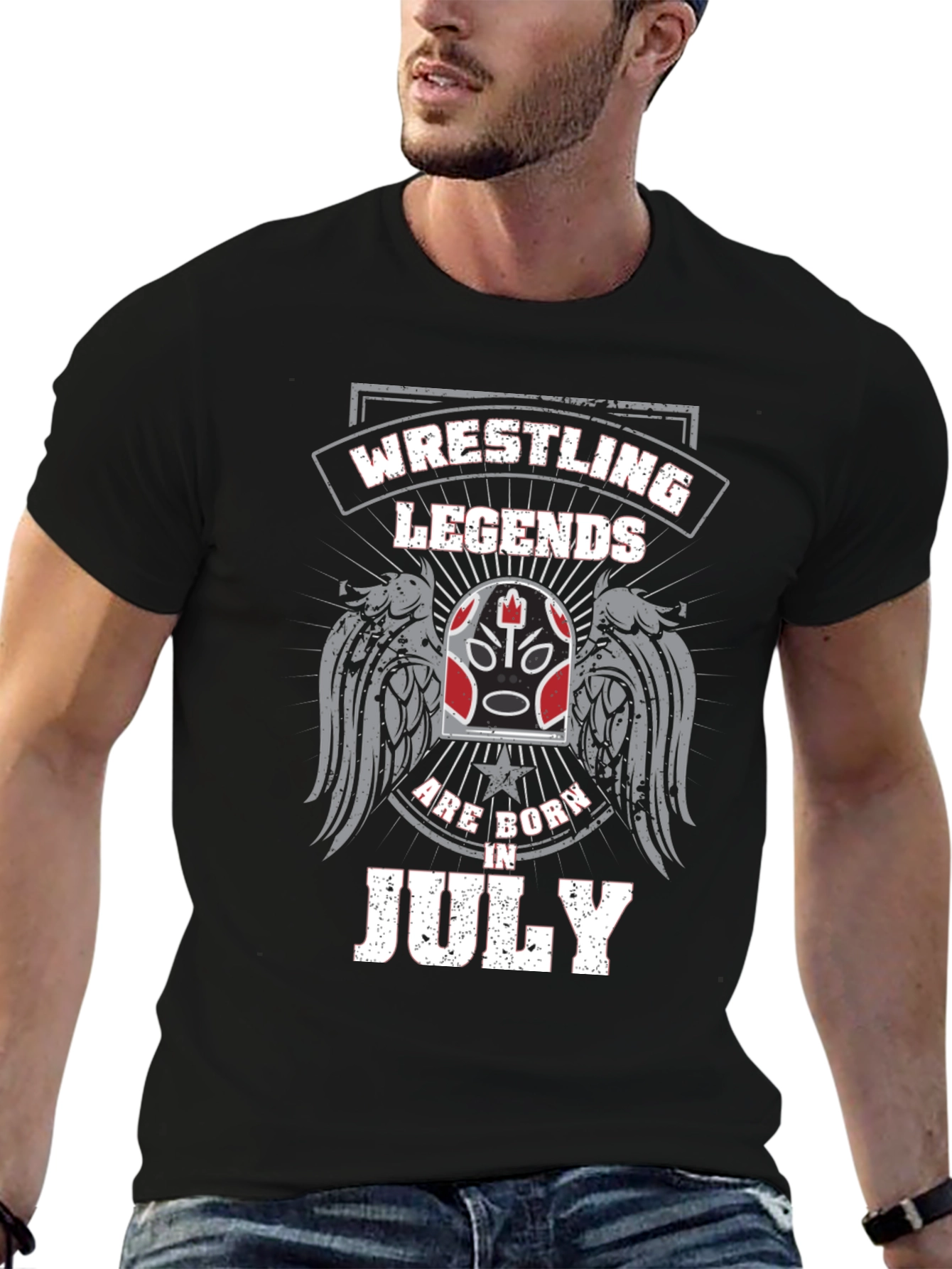 Wrestling Legends Born in July T-Shirt