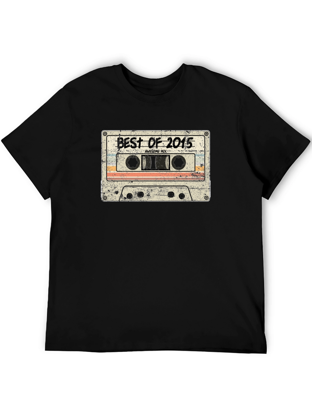 Retro Best of 2015 Cassette Tape Graphic T-Shirt