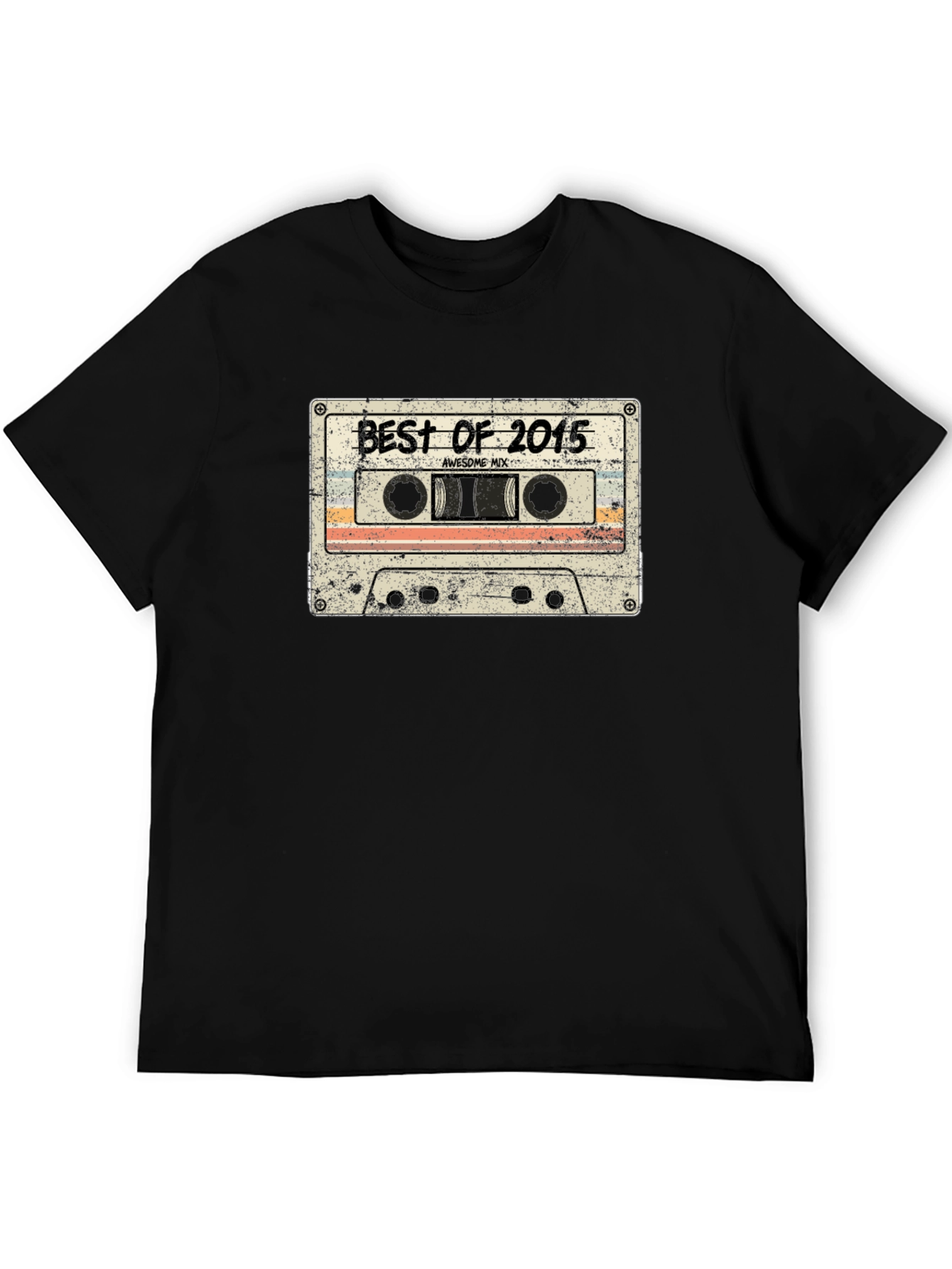 Retro Best of 2015 Cassette Tape Graphic T-Shirt
