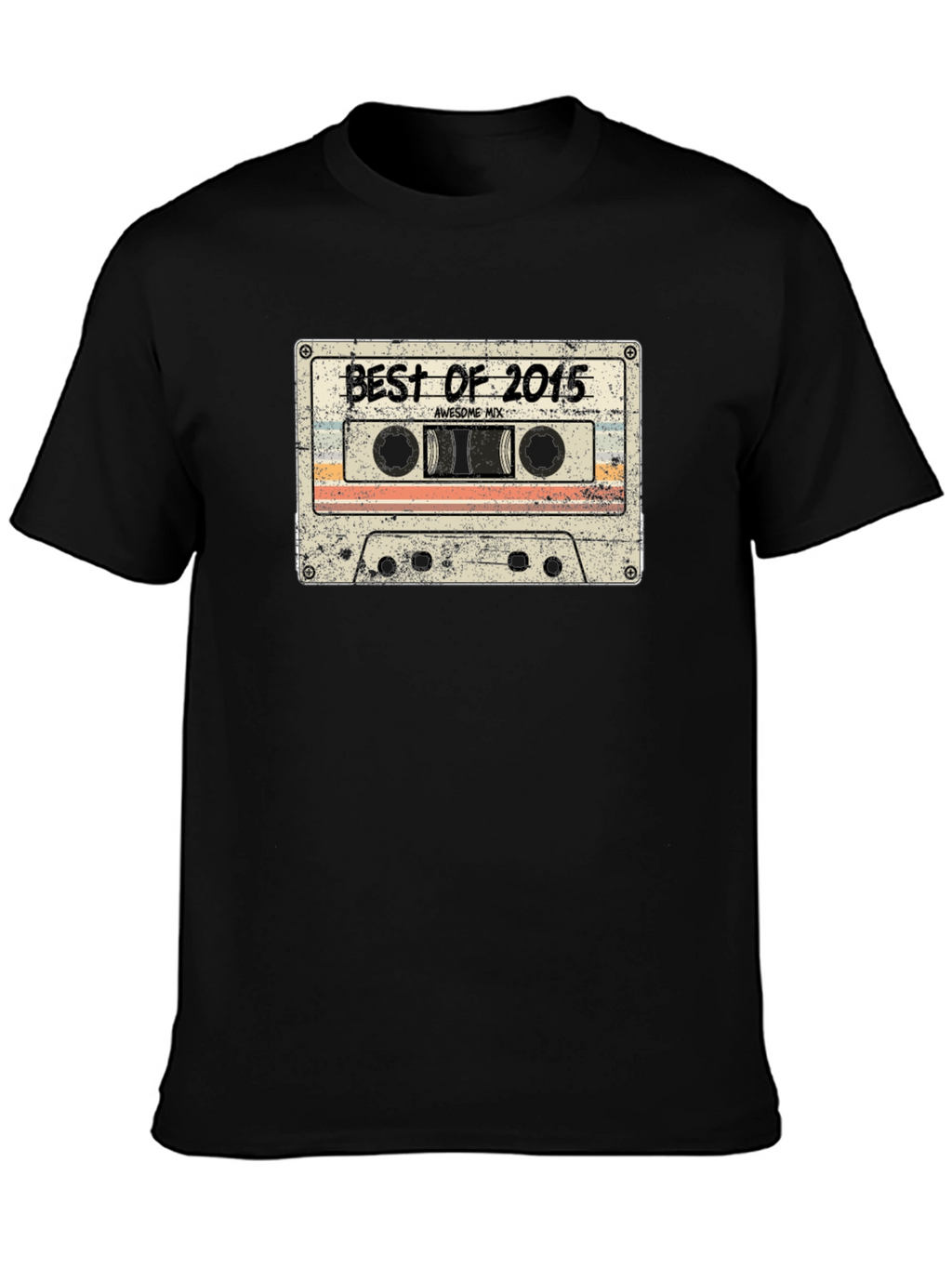 Retro Best of 2015 Cassette Tape Graphic T-Shirt