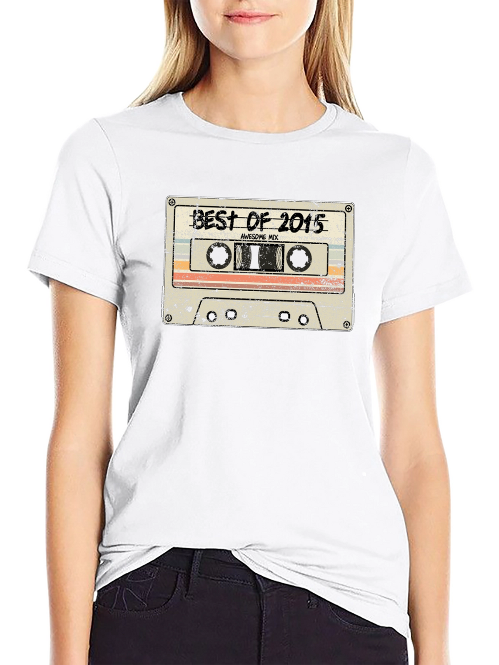 Retro Best of 2015 Cassette Tape Graphic T-Shirt