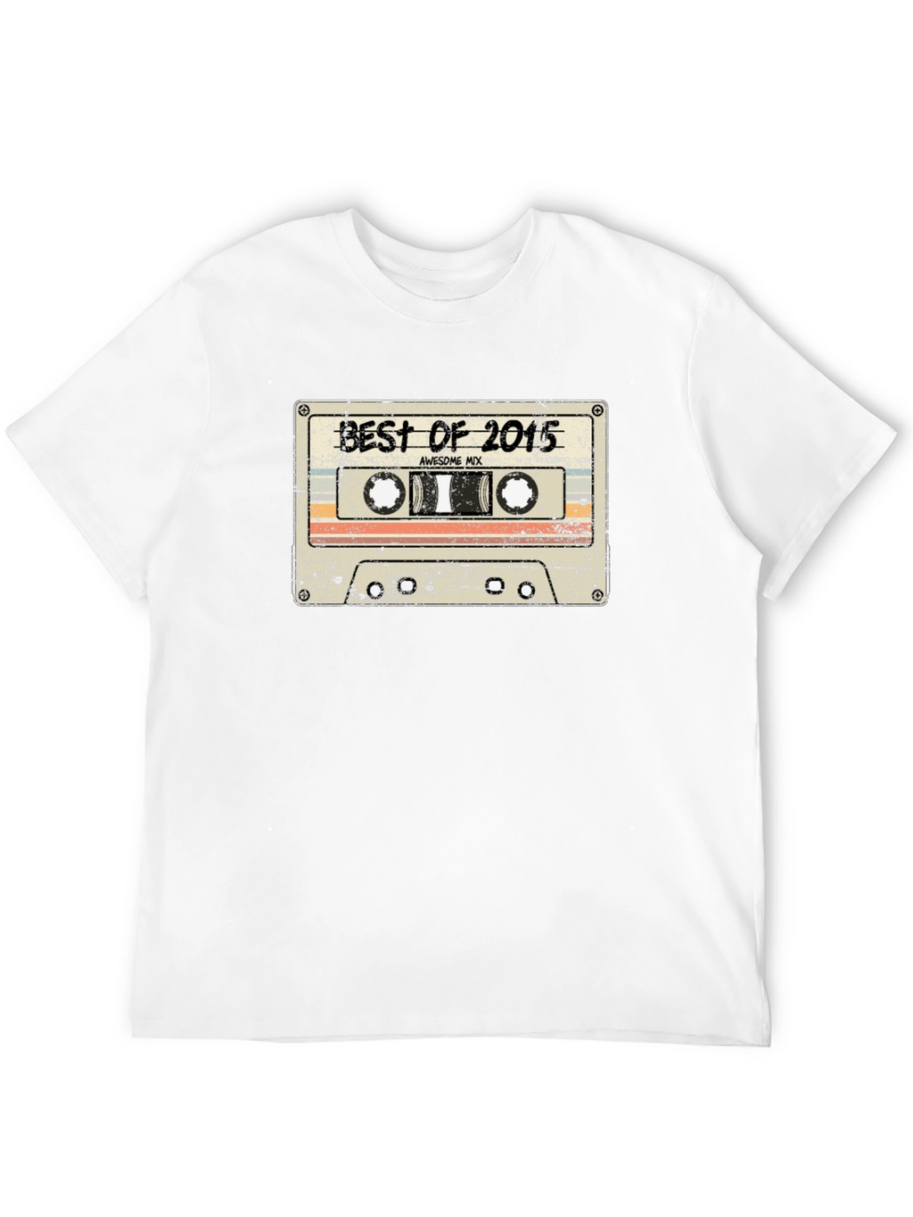 Retro Best of 2015 Cassette Tape Graphic T-Shirt