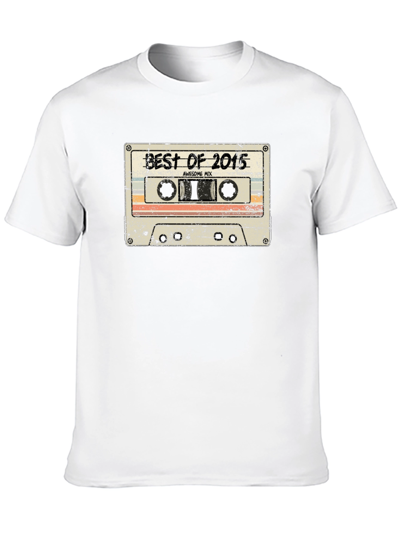 Retro Best of 2015 Cassette Tape Graphic T-Shirt