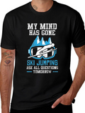 Ski Jumping Graphic Tee: My Mind Has Gone