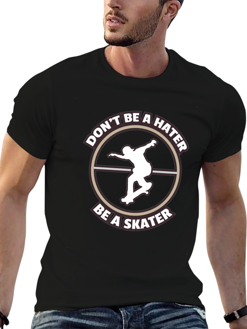 Dont Be A Hater Be A Skater Graphic Tee