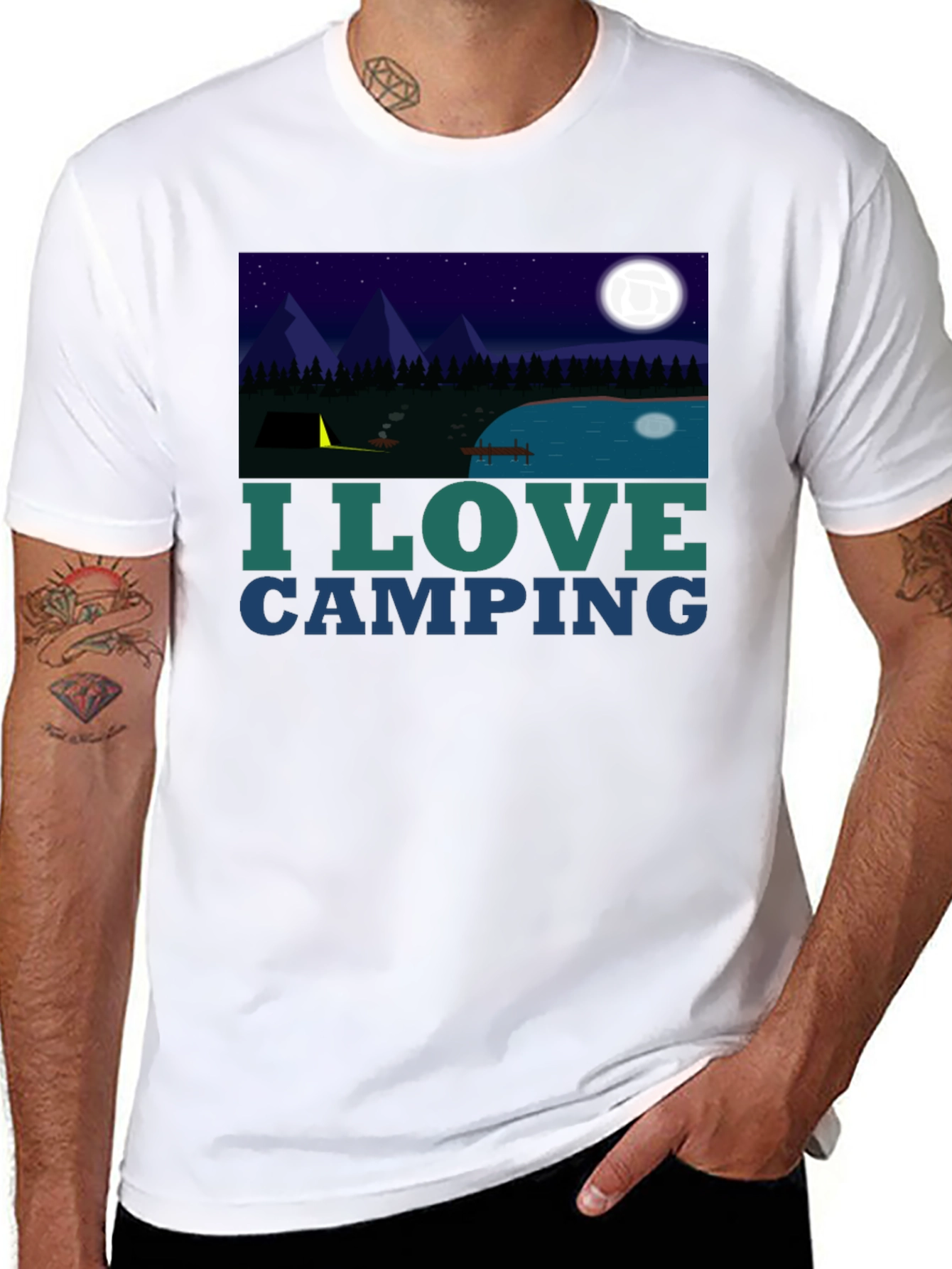 I Love Camping Graphic Tee