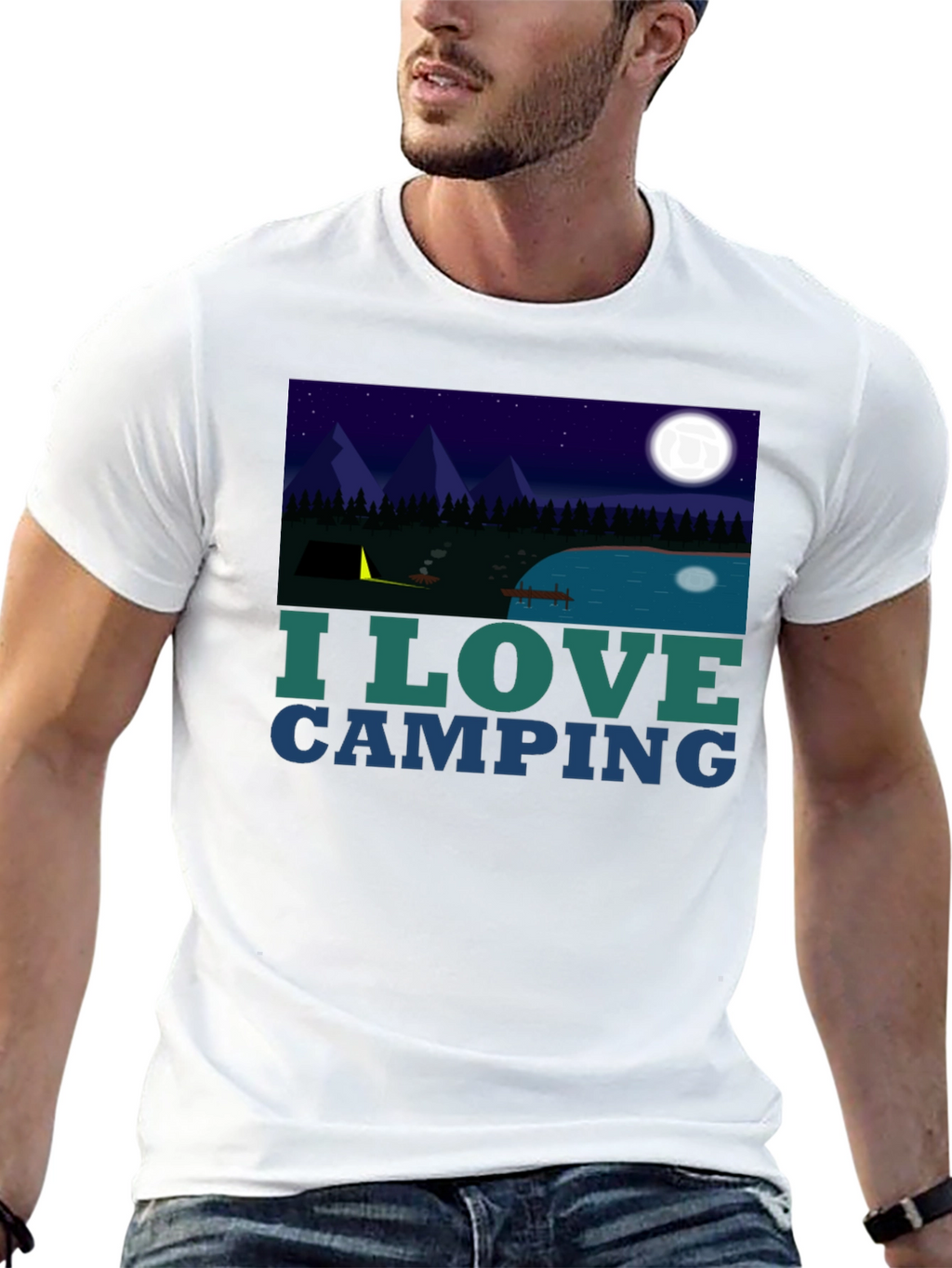 I Love Camping Graphic Tee